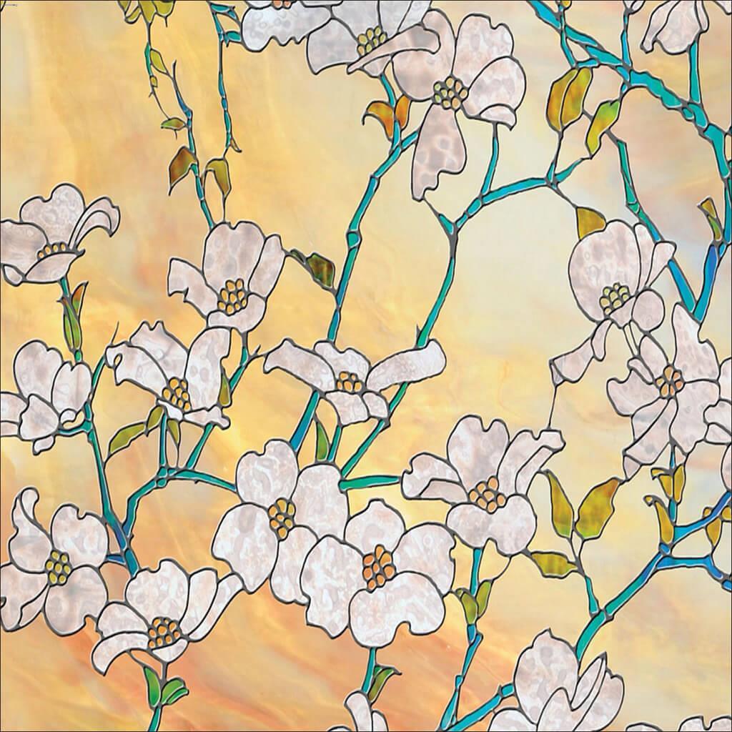 24" x 47" Dogwood Static Premium Window Film