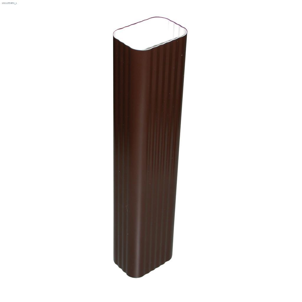 10' Brown PVC Downspout