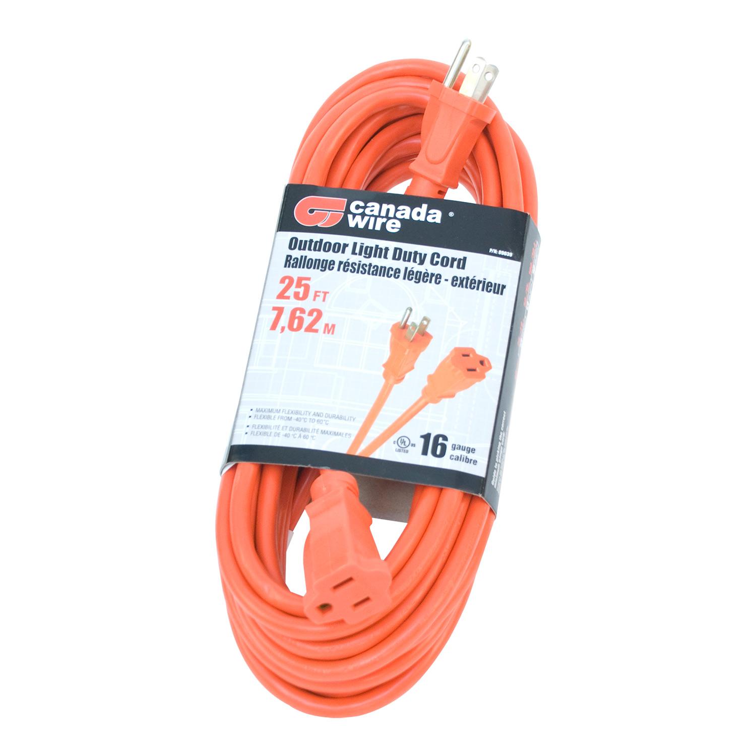 1 Établissement 16 AWG 3c 10m de cordon électrique extérieur