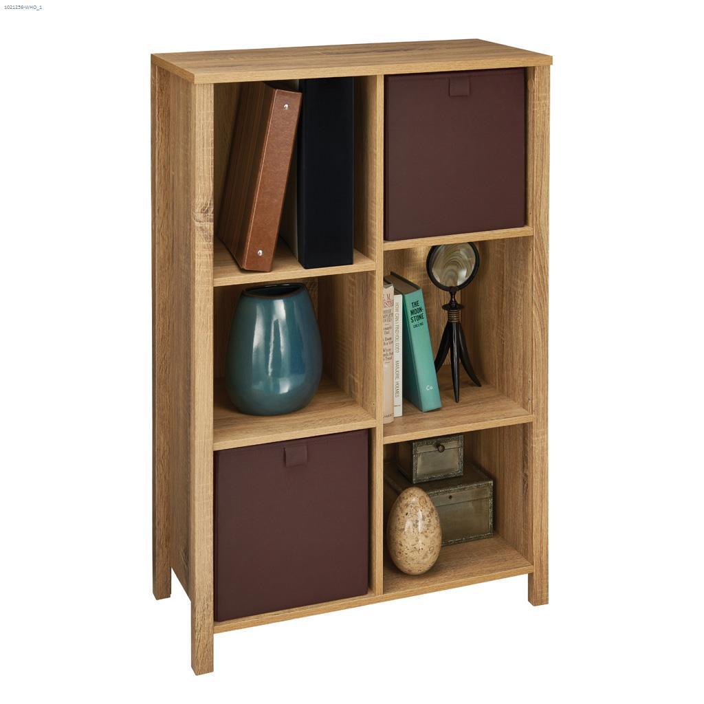 Cubeicals Weathered Oak 6 Cube Organizer