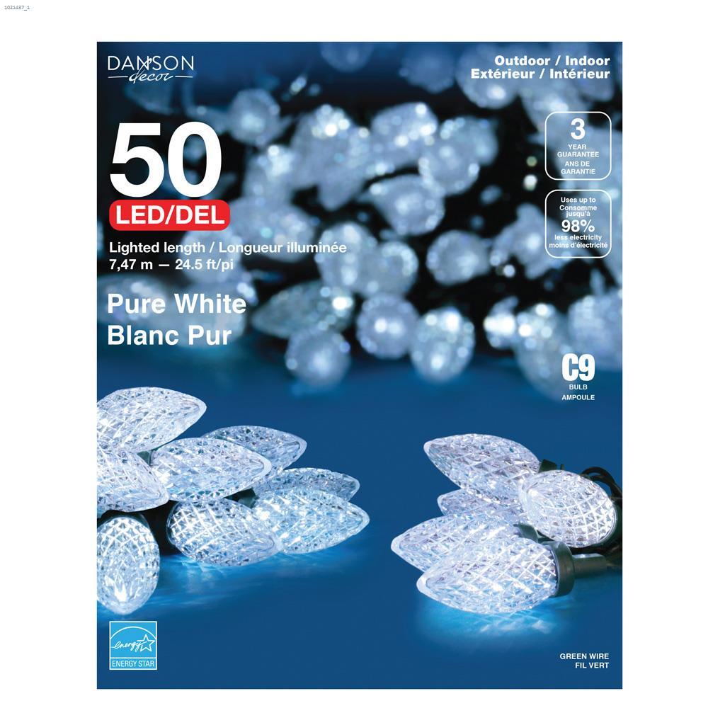 Chaîne de lumières décoratives à DEL 50  C 9