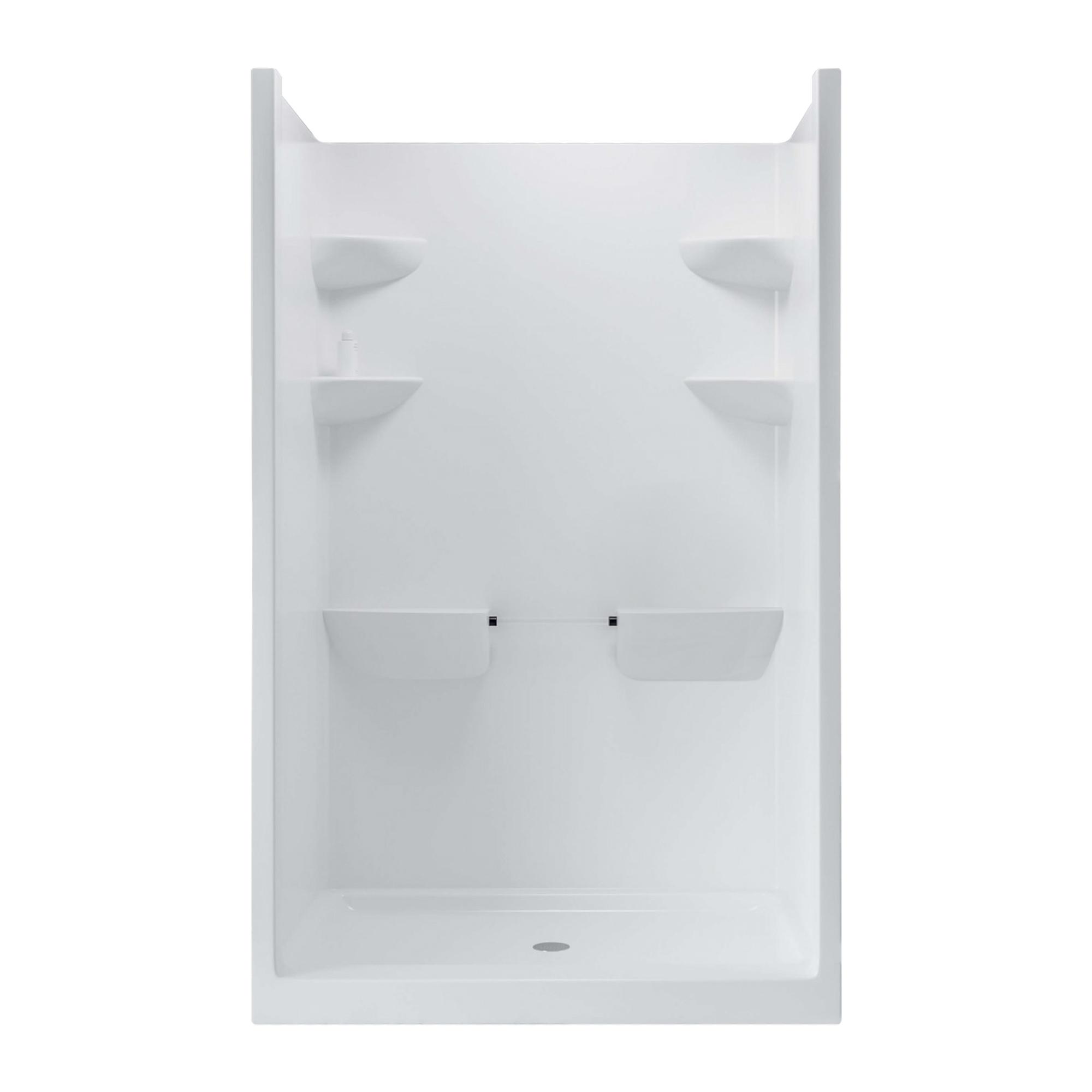 48" x 37" x 80" 1-Piece Seat Shower Stall