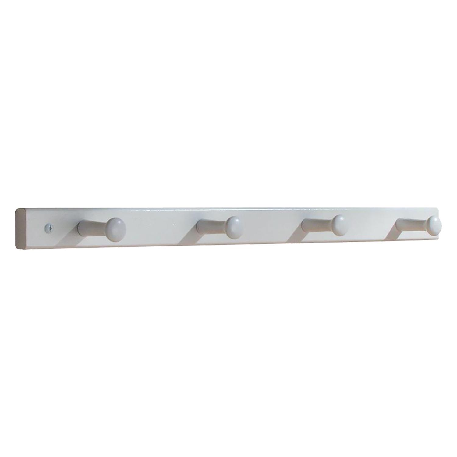 Portant à Chevilles de Bois 21" Blanc Naturel