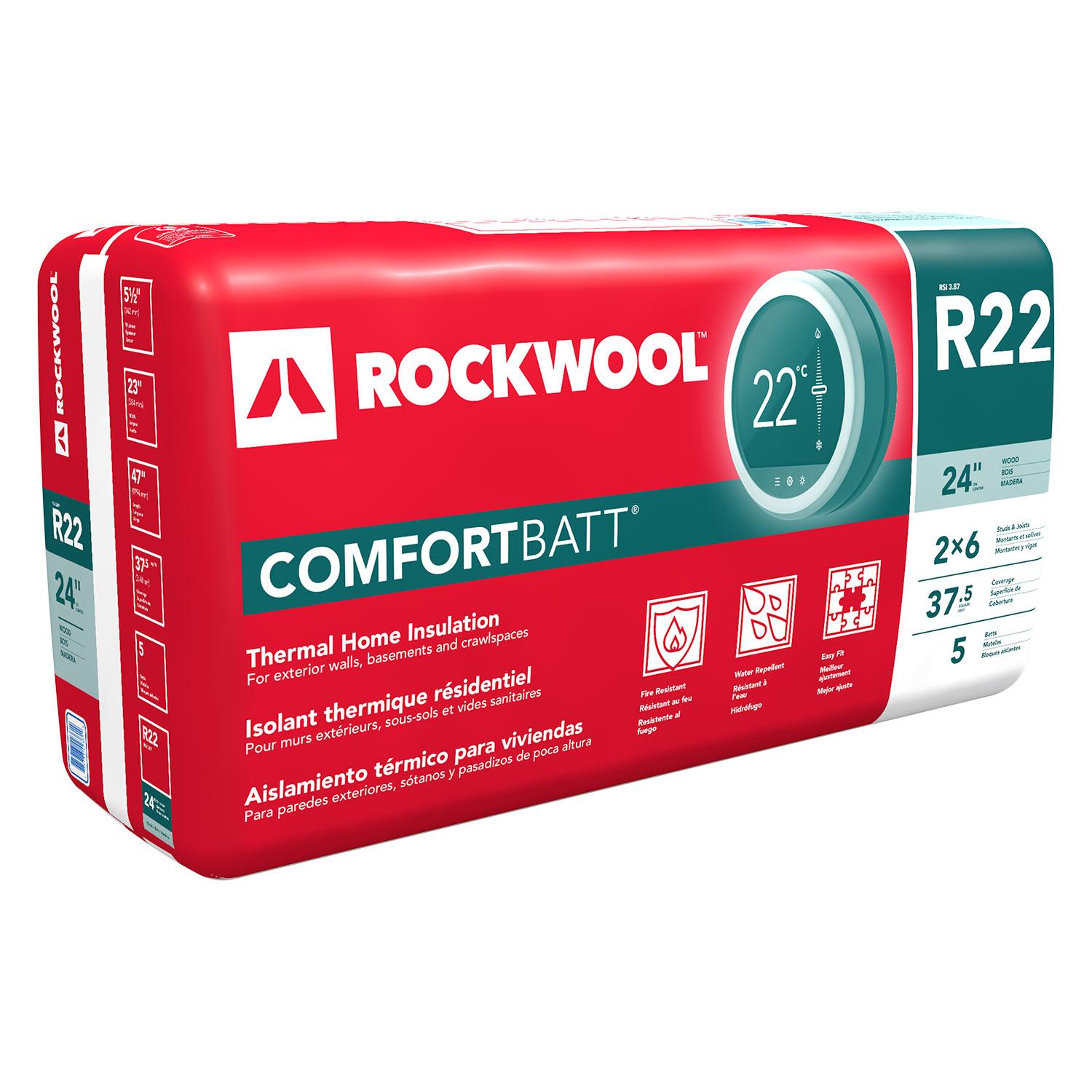 Natte isolante thermique montant bois 47"x23"x5-1/2" R22,5