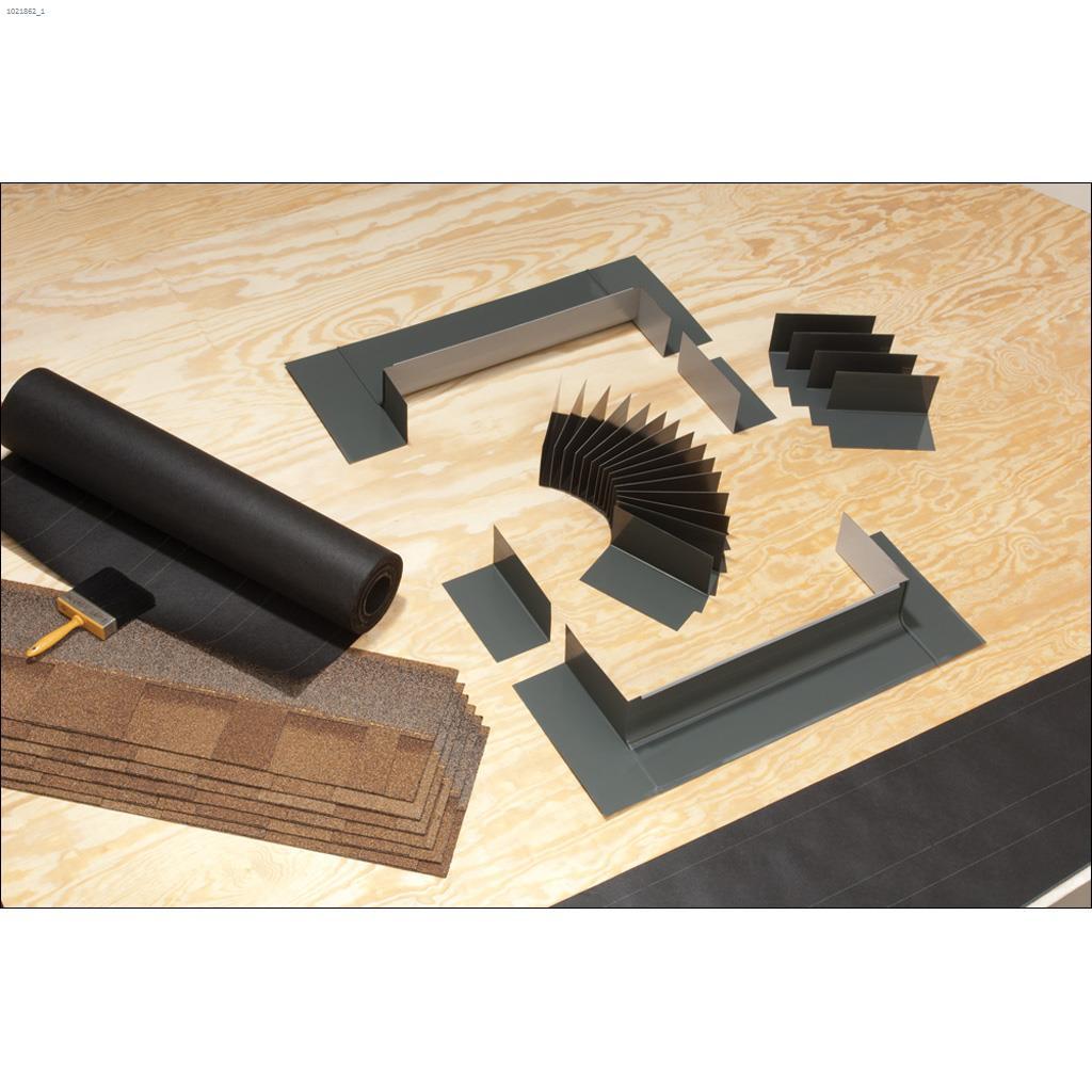 Grey Step Flashing Kit for Curb Mount 22 wide Skylights