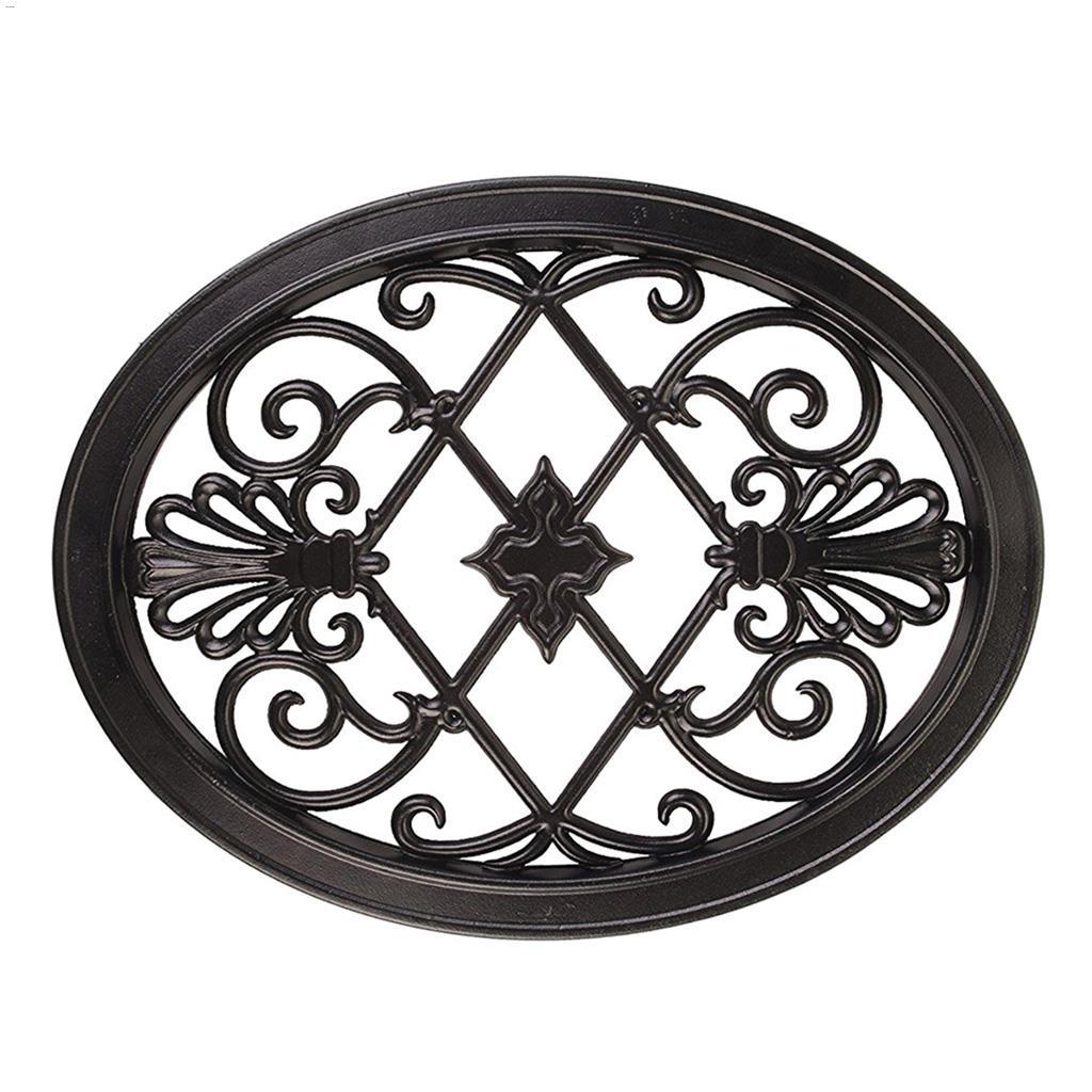13" x 17" Black Cast Aluminum Oval Fence & Gate Insert