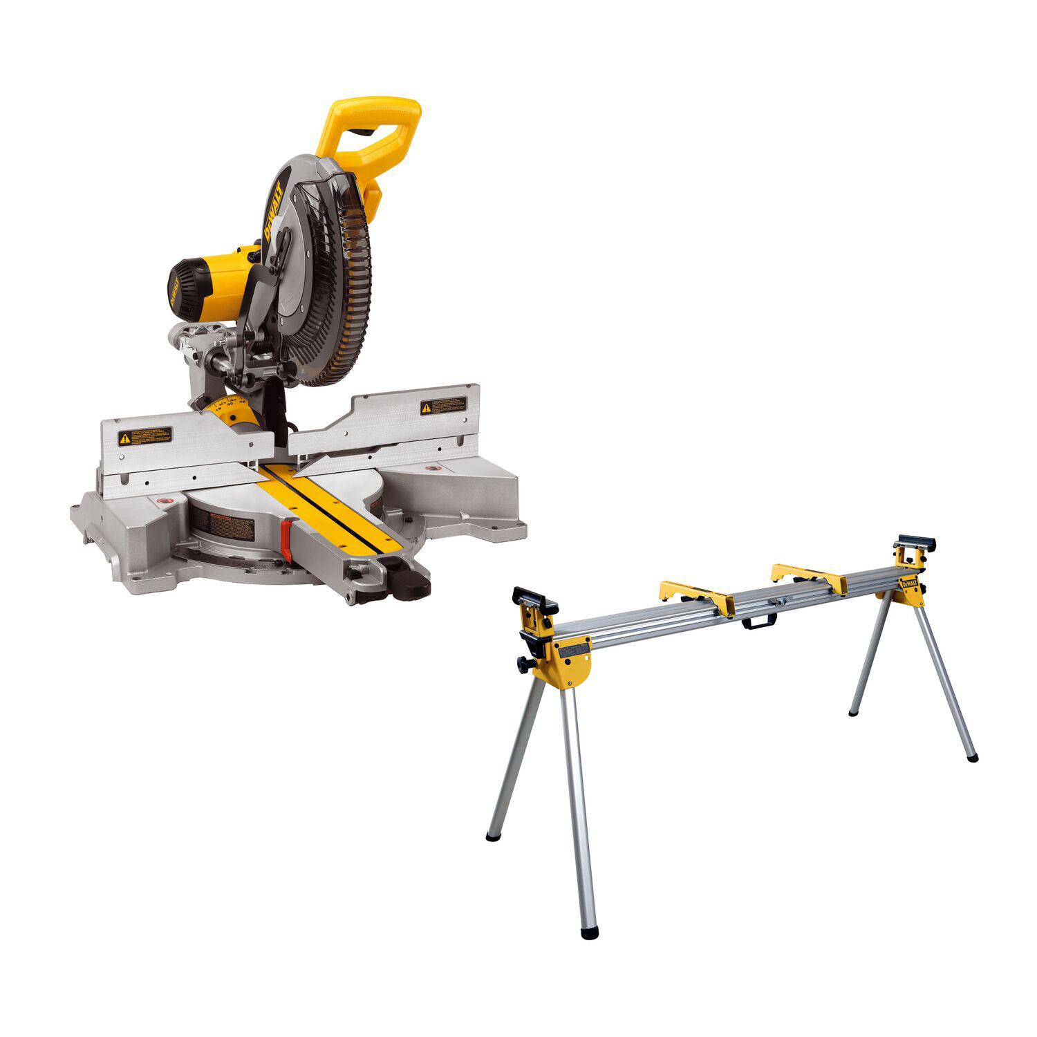 12" Double Bevel Sliding Compound With DWX723 Miter Saw