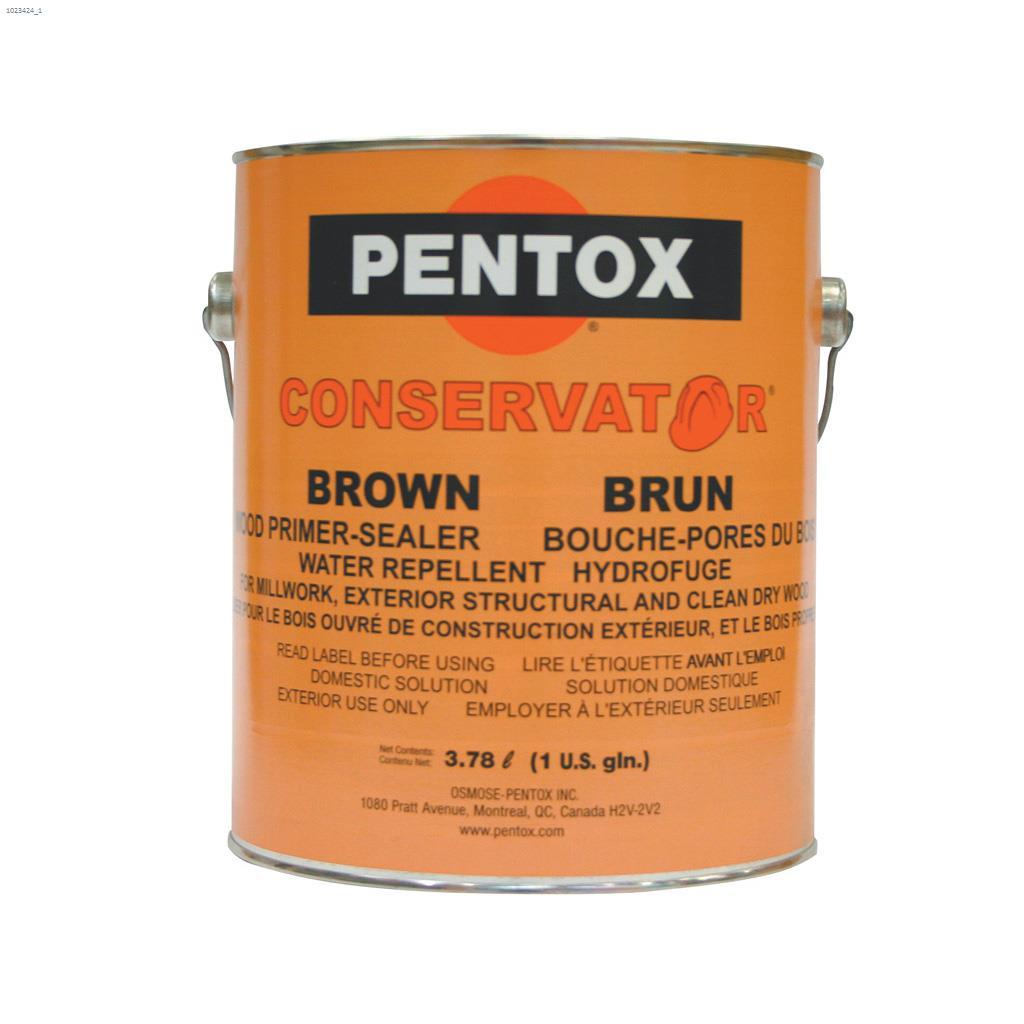 Pentox CONSERVAT-R Wood Primer Sealer, Brown 3.78L