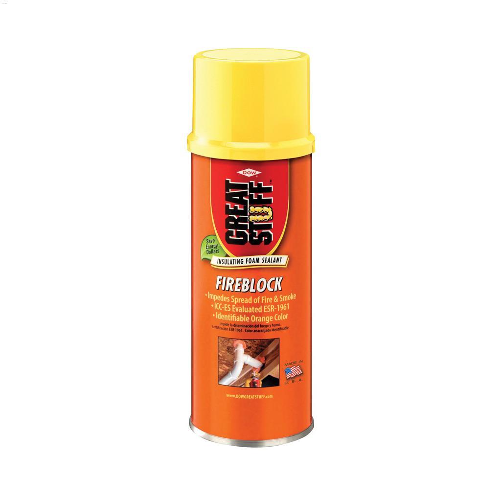 12 oz Bright Orange Fireblock Insulating Foam Sealant