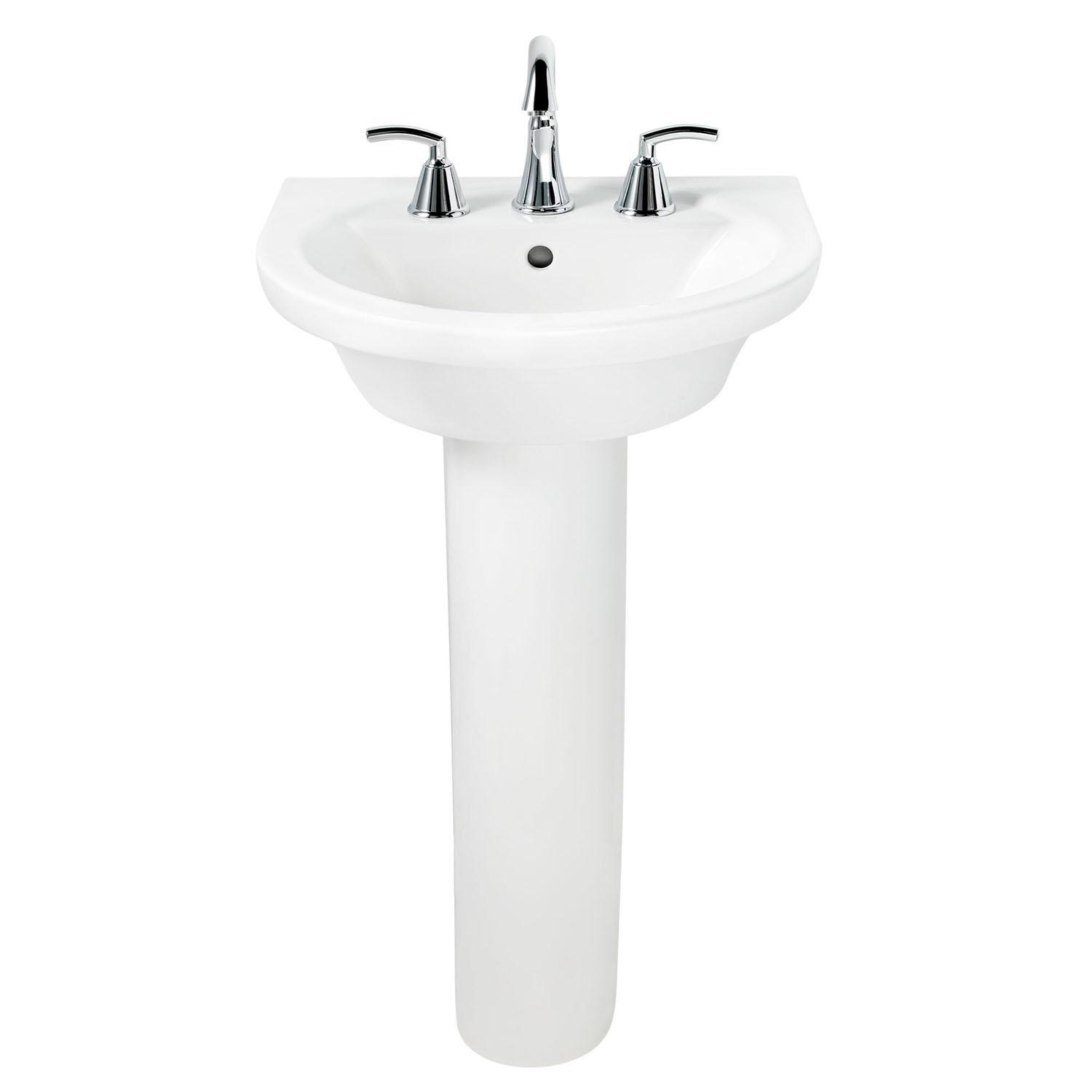 Vitreous China White Tropic & Boulevard Pedestal Sink Leg