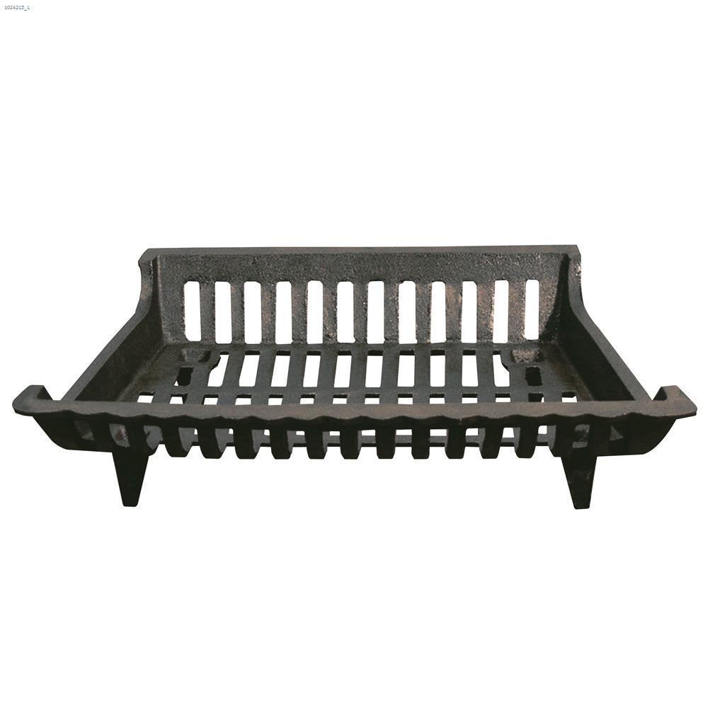 18" x 12-1/2" x 4-1/2" Black Cast Iron Grate