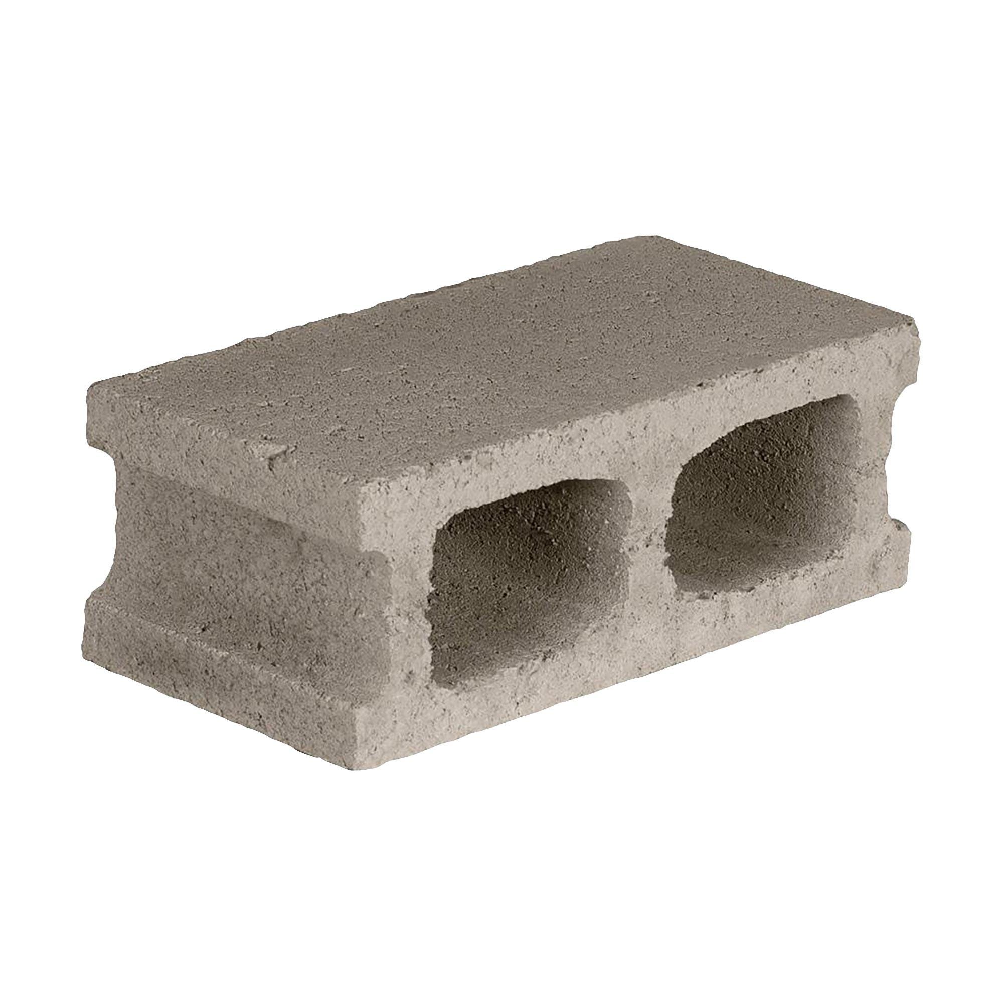 Stretcher Perforated Cement Block 6" W x 8" H x 16" L