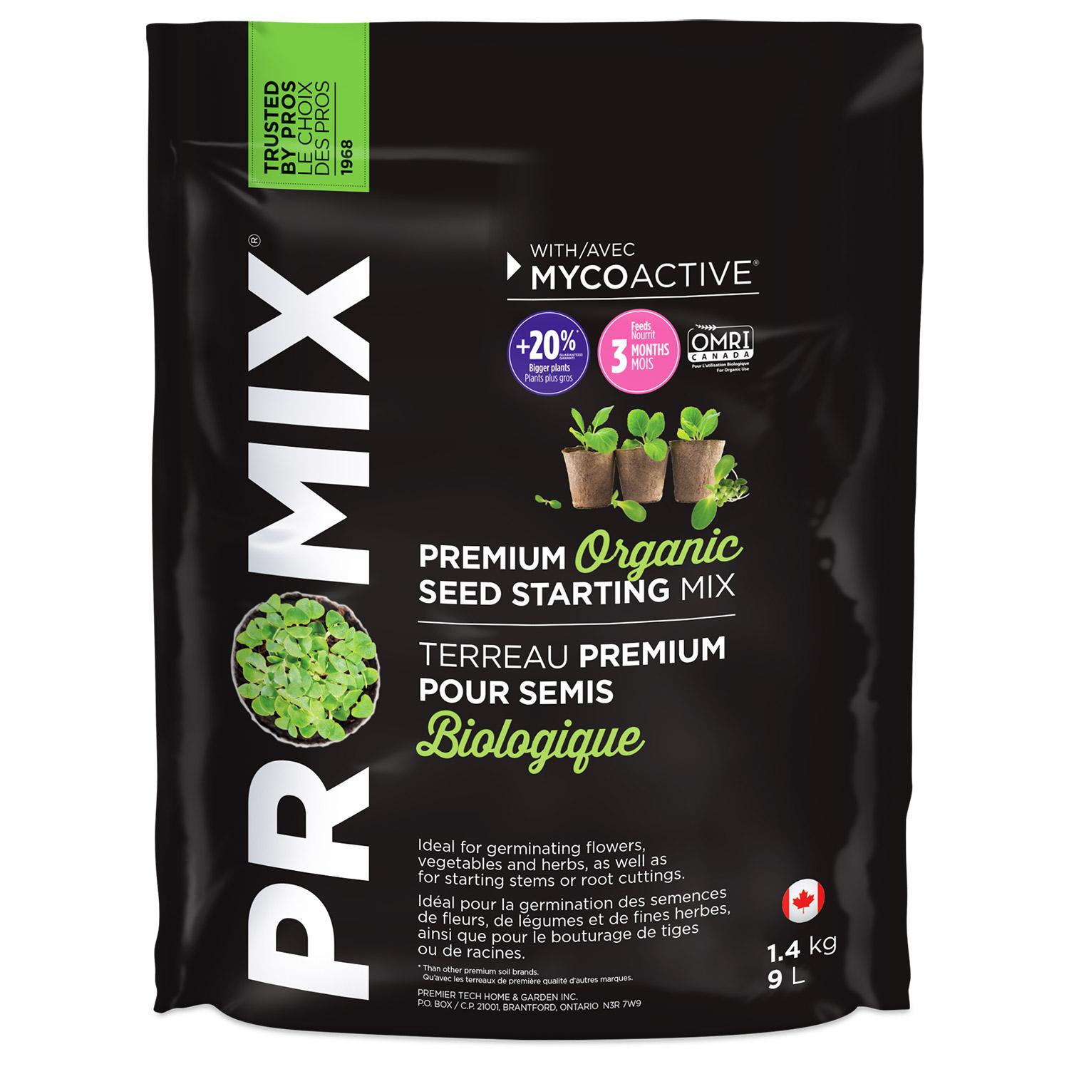 Pro-Mix MycoActive Organic Seed Starting Mix 9L