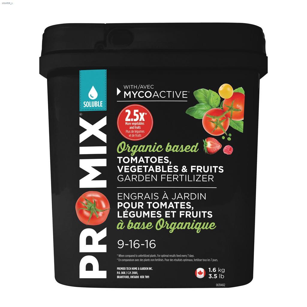 1.6 kg Pro-Mix MycoActive Garden Fertilizer For Veg&Fruit
