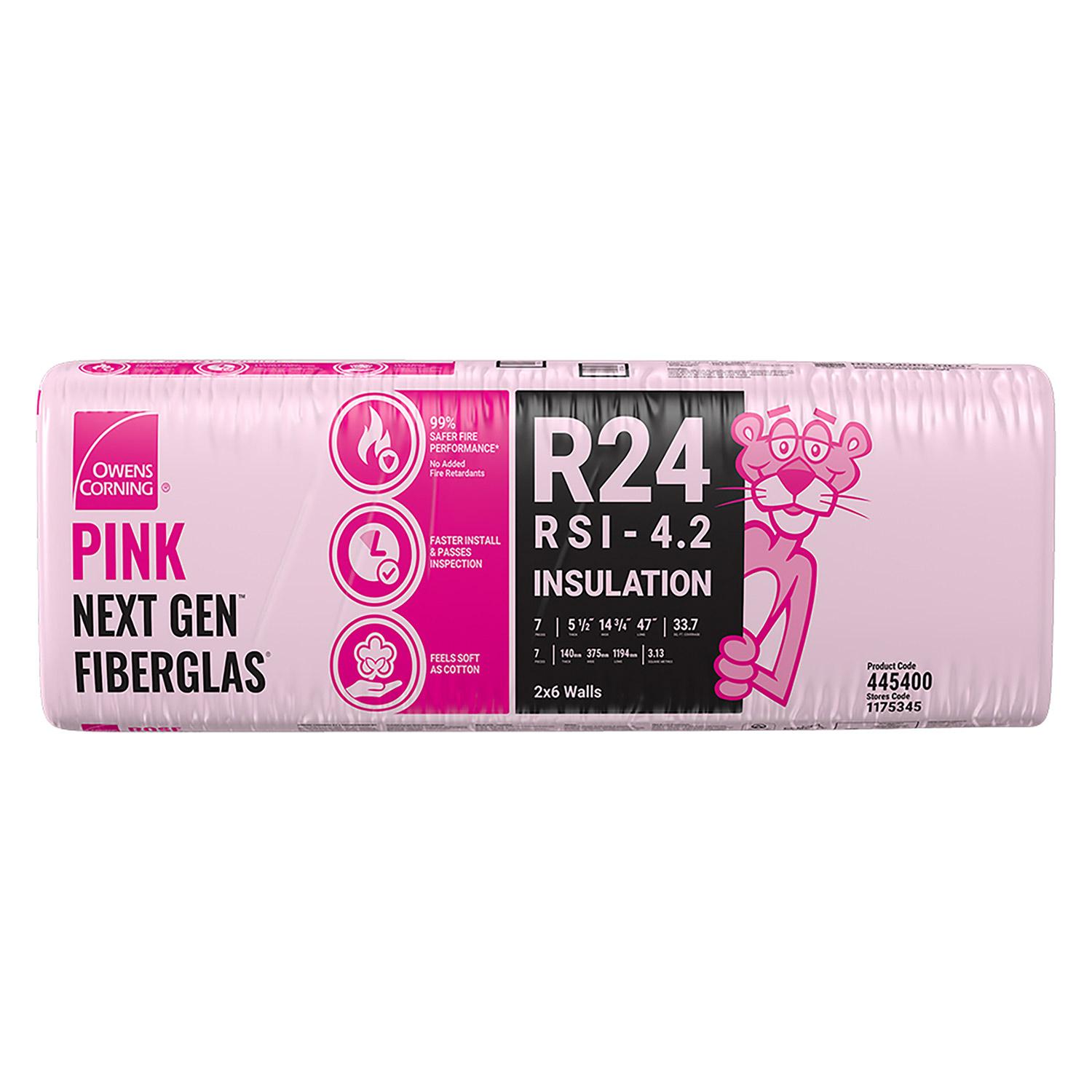 Owens Corning Insulation WS R24 47"x14-3/4"x5-1/2"-33.7 Sqft