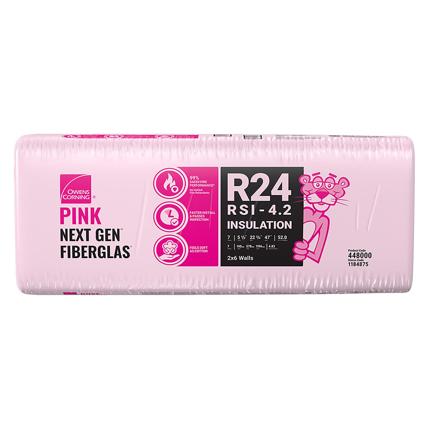 L'isolant ROSE NEXT GENMC FIBERGLASMD de Owens CorningMD est