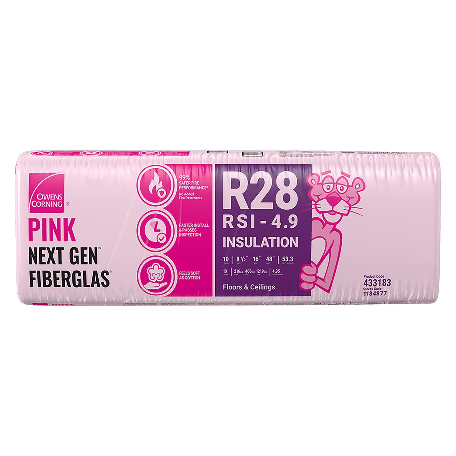 Owens Corning Insulation WS R28 48" x 16" x 8-1/2"-53.3 Sqft