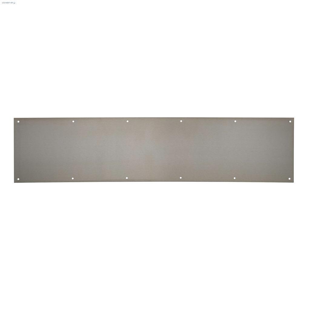 Garde-pieds Curb Appeal en nickel satiné 34" x 8"