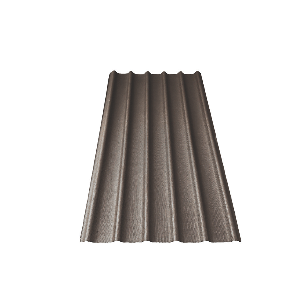 Feuille de panneau de toit Ondura® brune 79" x 44" x 1/8"