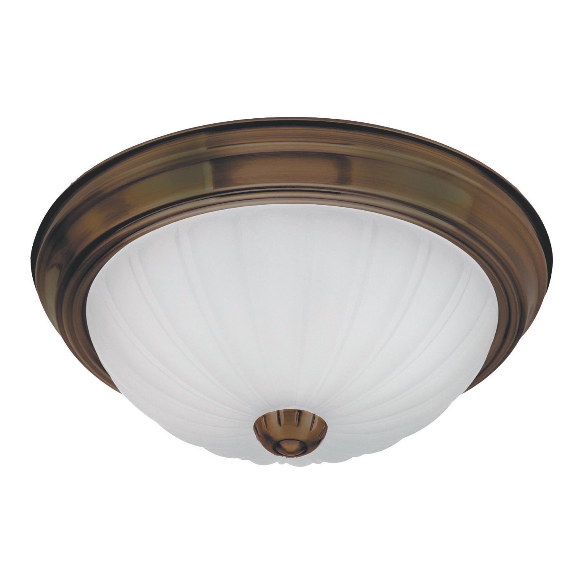 Signature 13" Melon Oil Rubbed Bronze Flush Mount