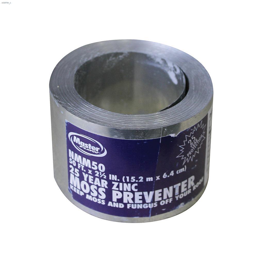 Zinc Strip Moss Preventer 2-5/8" x 50'