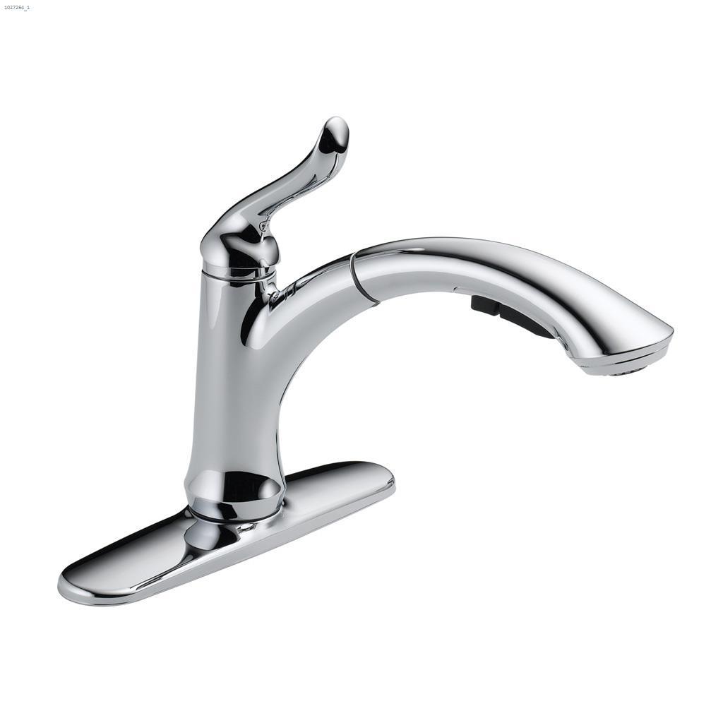 Chrome Linden Pull-Out Kitchen Faucet