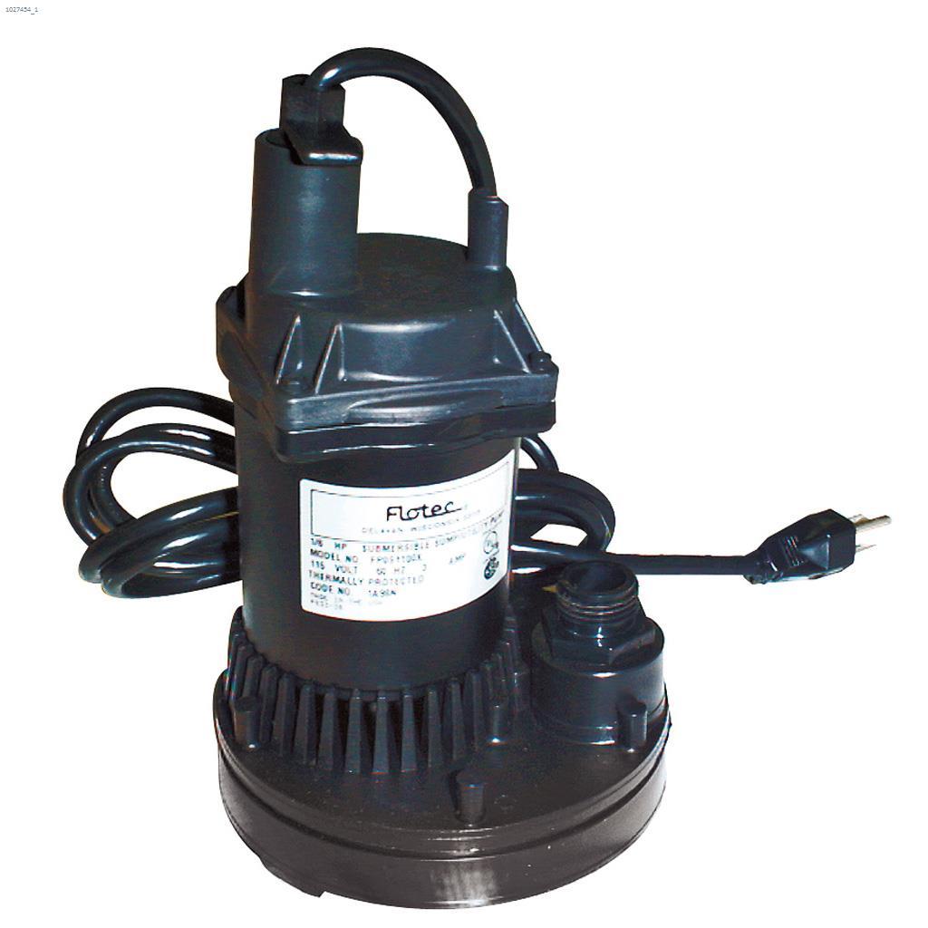 1/6 HP 115VAC Submersible Water Removal Utility Pump