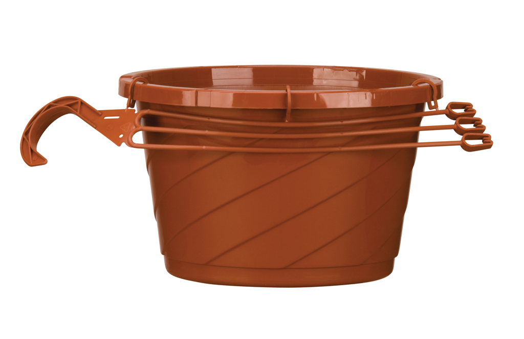 10" Euro Clay Hanging Basket