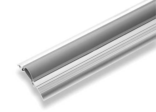 36" Silver Aluminum-Vinyl Threshold