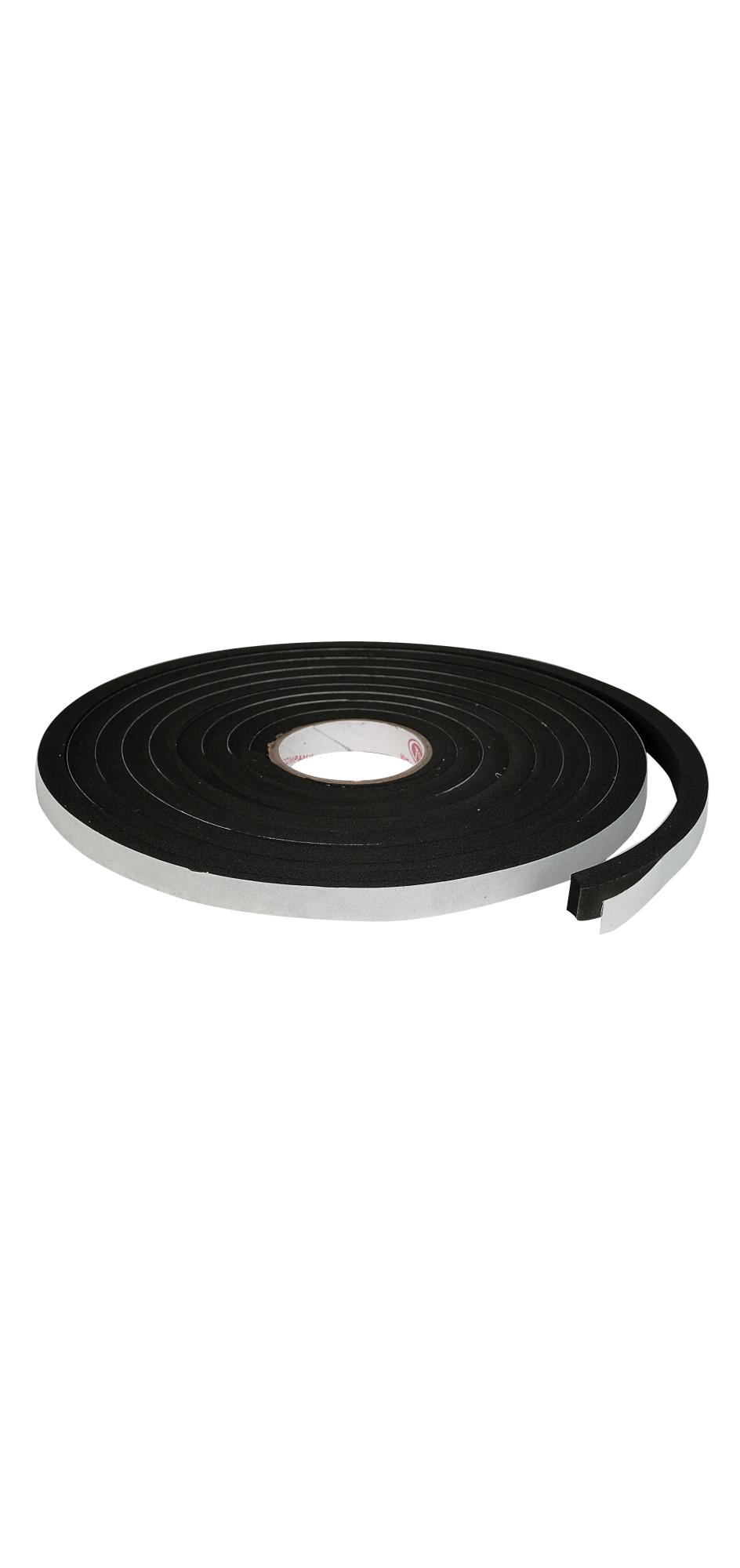 3/8" x 10' Black Neoprene Foam Tape