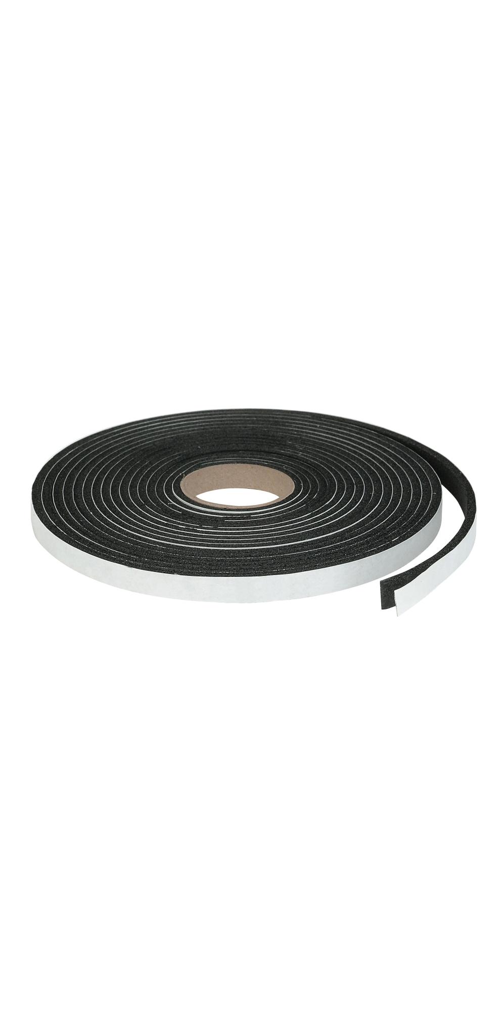 1/8" x 17' Black Neoprene Foam Tape