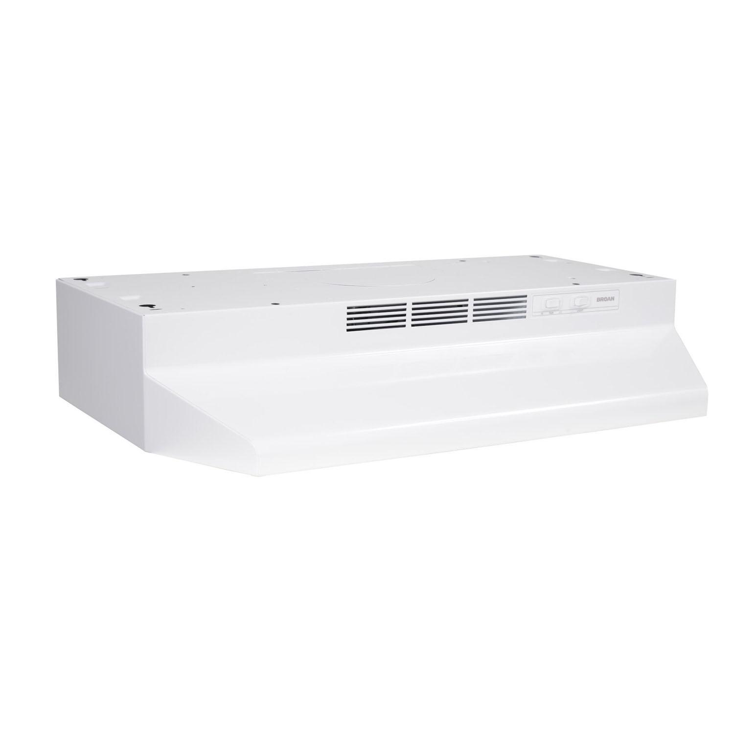 BU2 Series White 30" Under Cabinet Range Hood 230 CFM