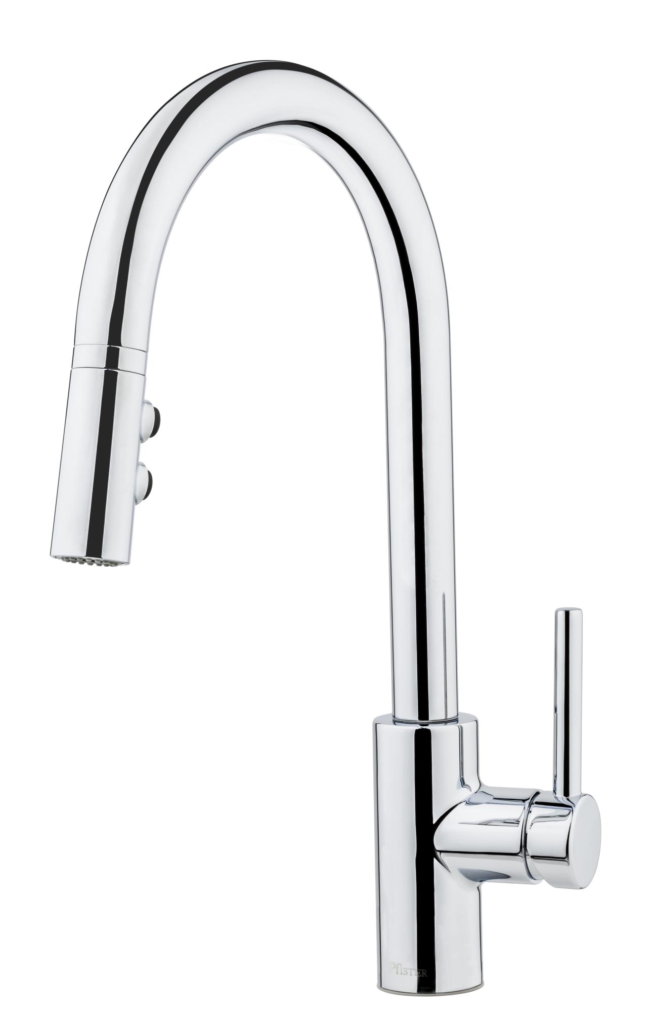 Fullerton Single Handle Pull-down Chrome Kitchen Faucet