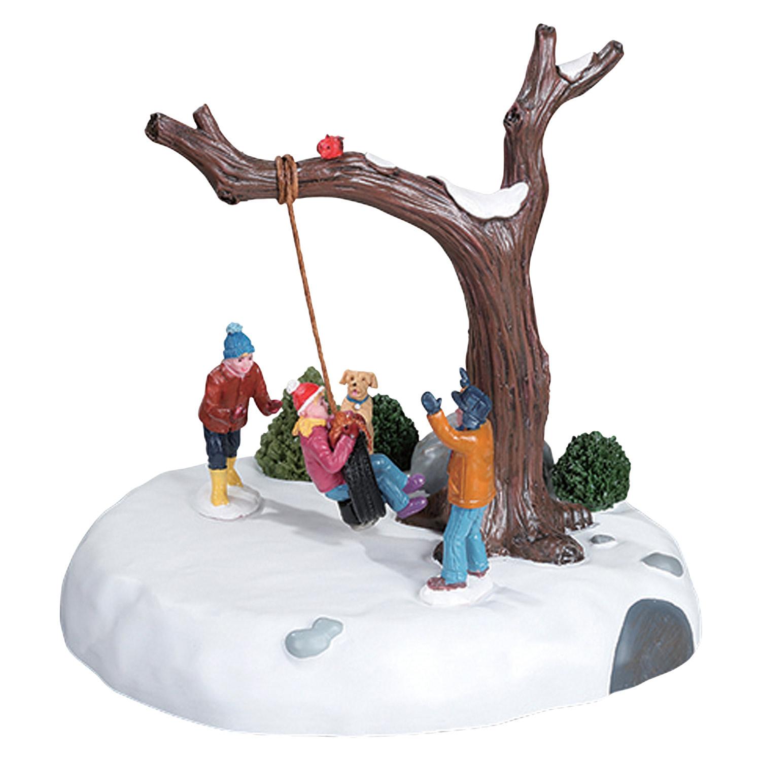 Tire Swing Twirl Deluxe Village Scene