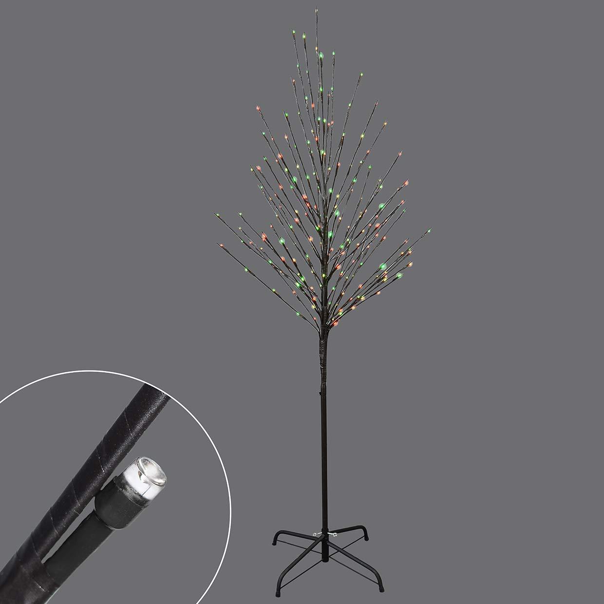 Tree with 204 Red and Green Changing Lights 6'