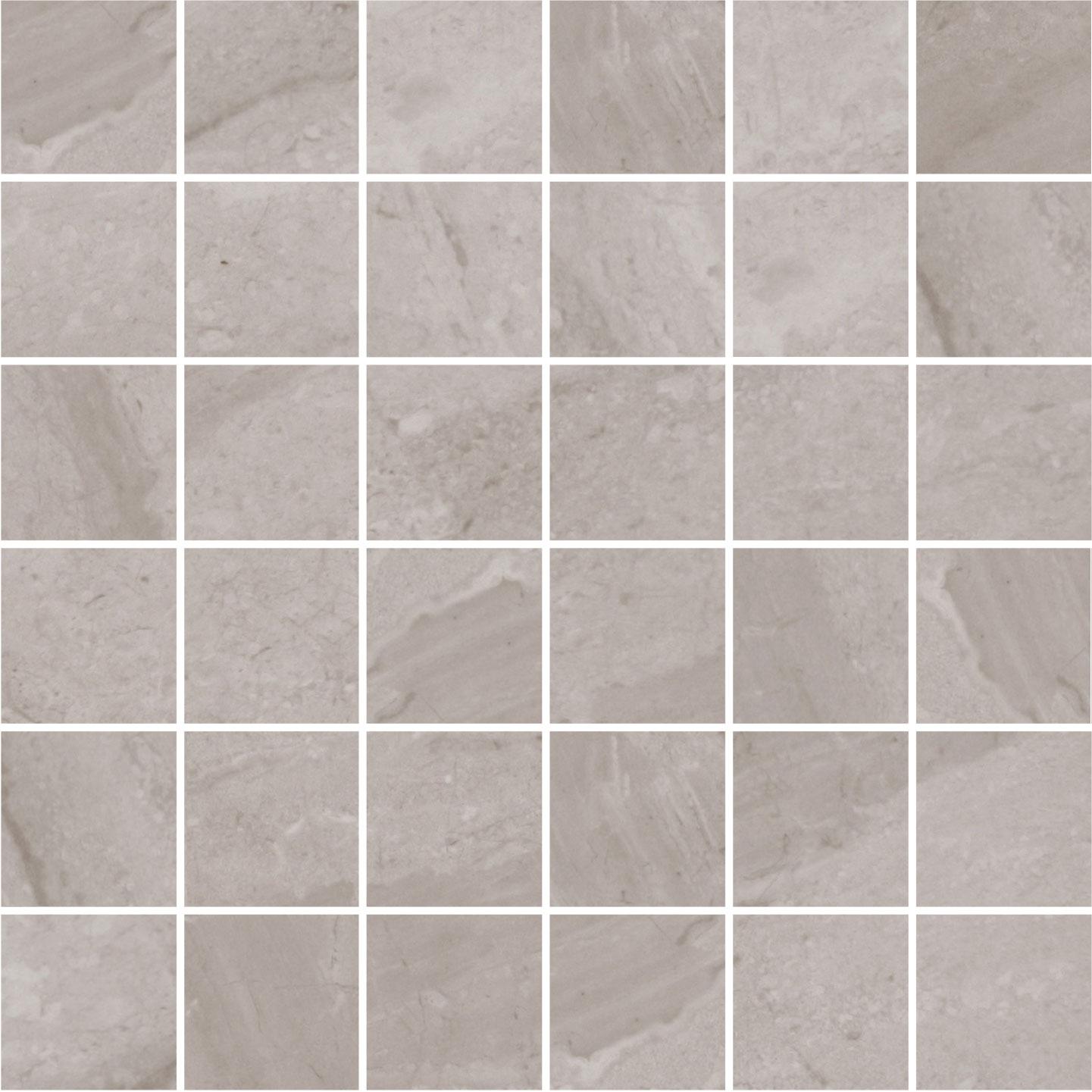 2" X 2" Light Grey Mirro Wall Tile 3.87 Sq-Ft/Box