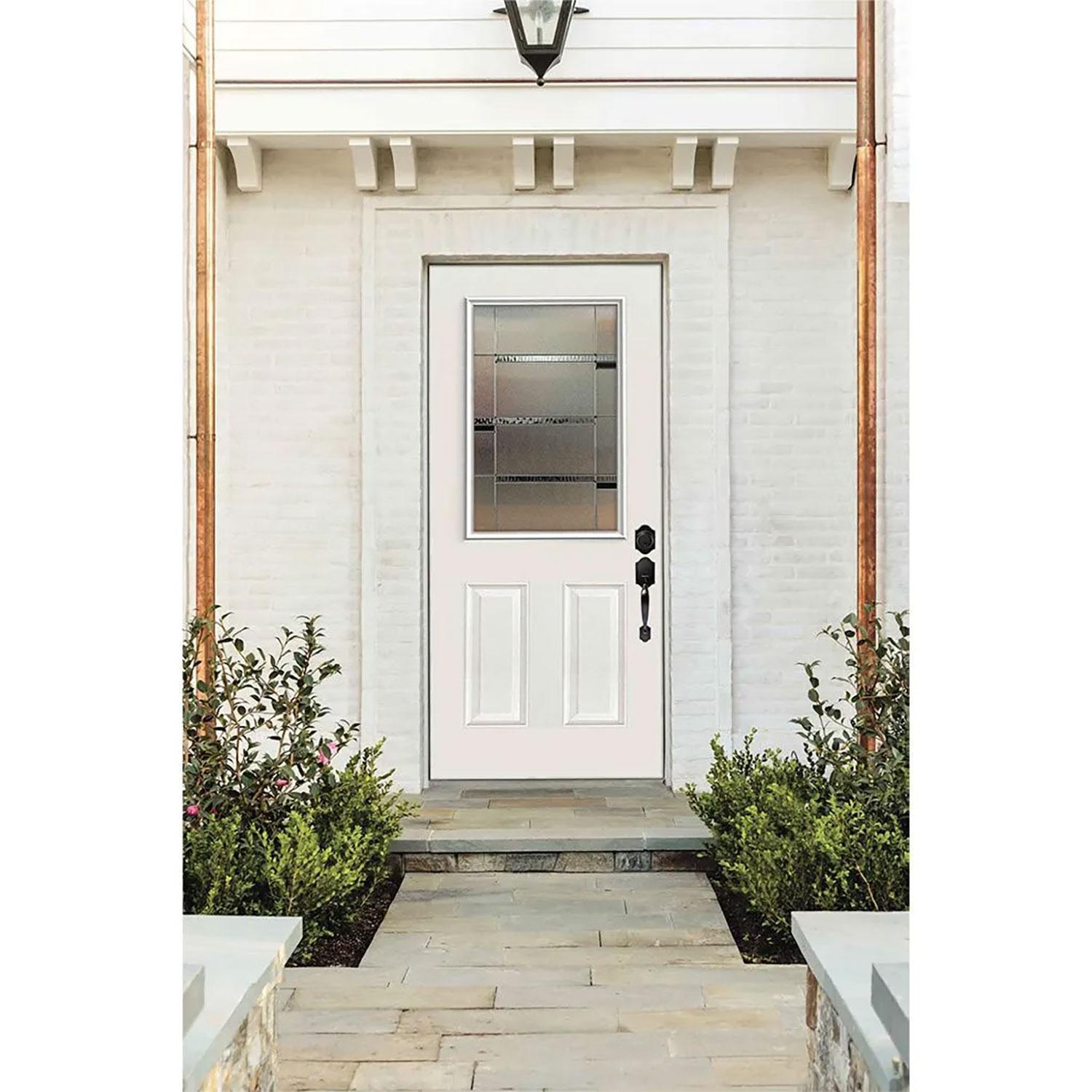 22" X 36" Door Glass Crosswalk Deco
