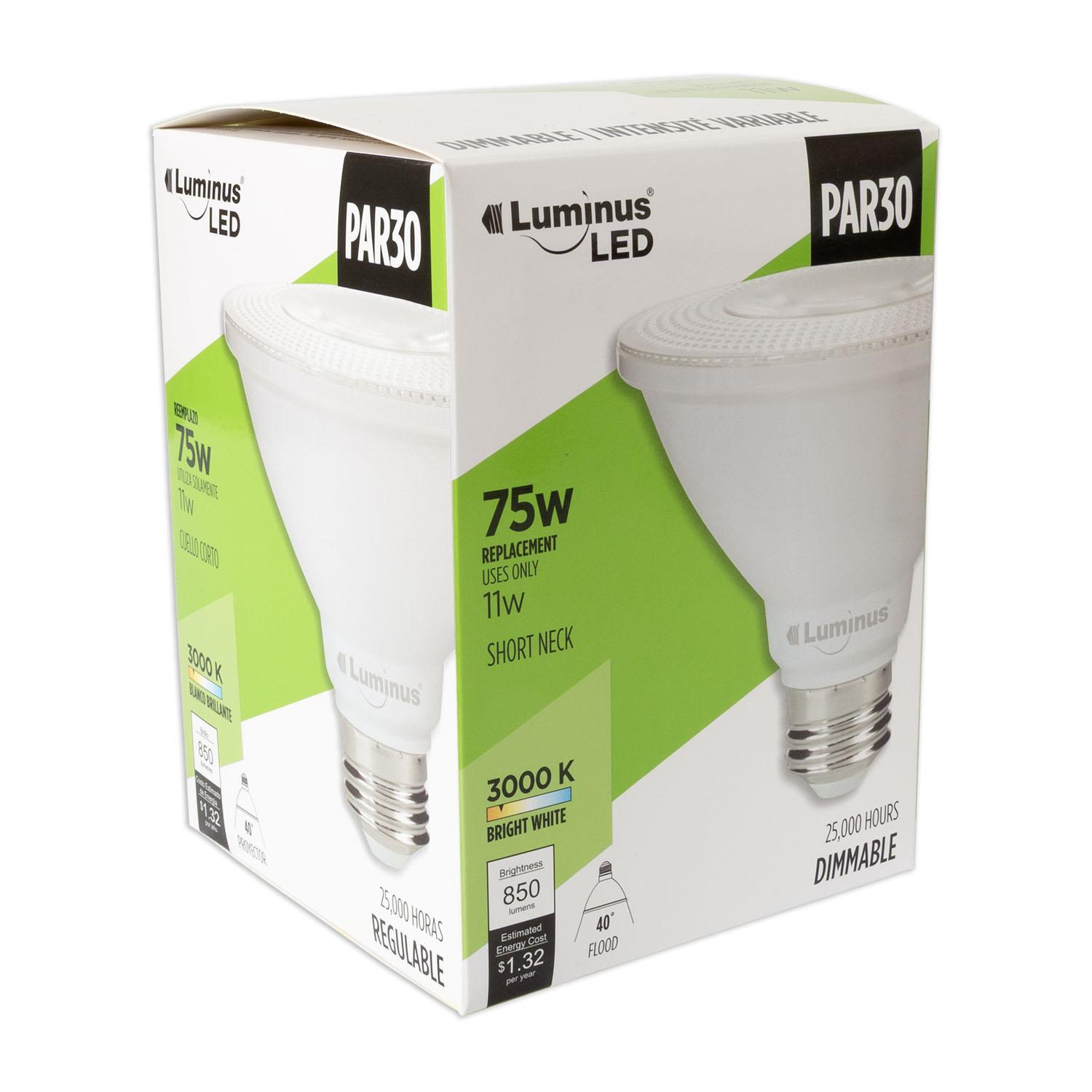 Ampoule DEL PAR30 11 W 850 l / 3 000 K,