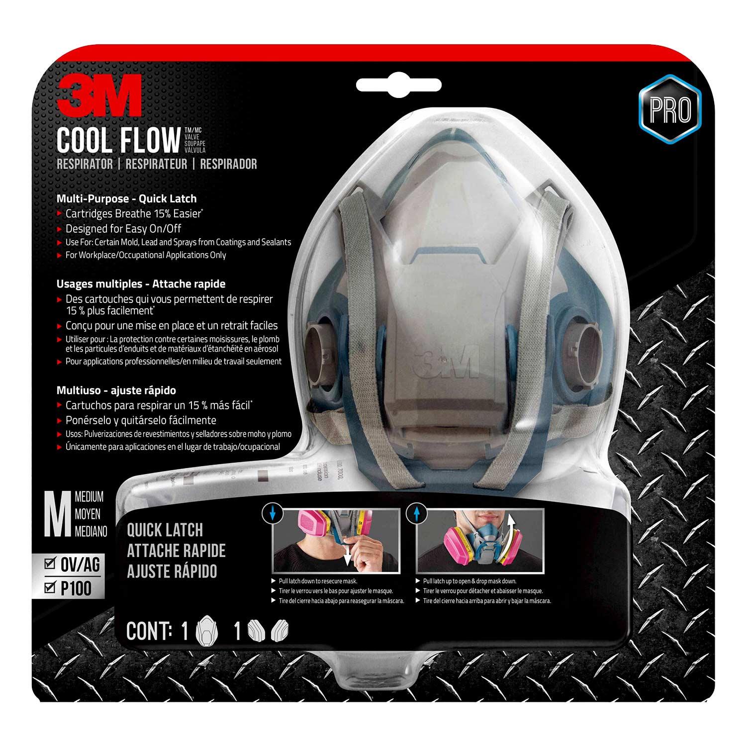 Multi-purpose Respirator with Quick Latch