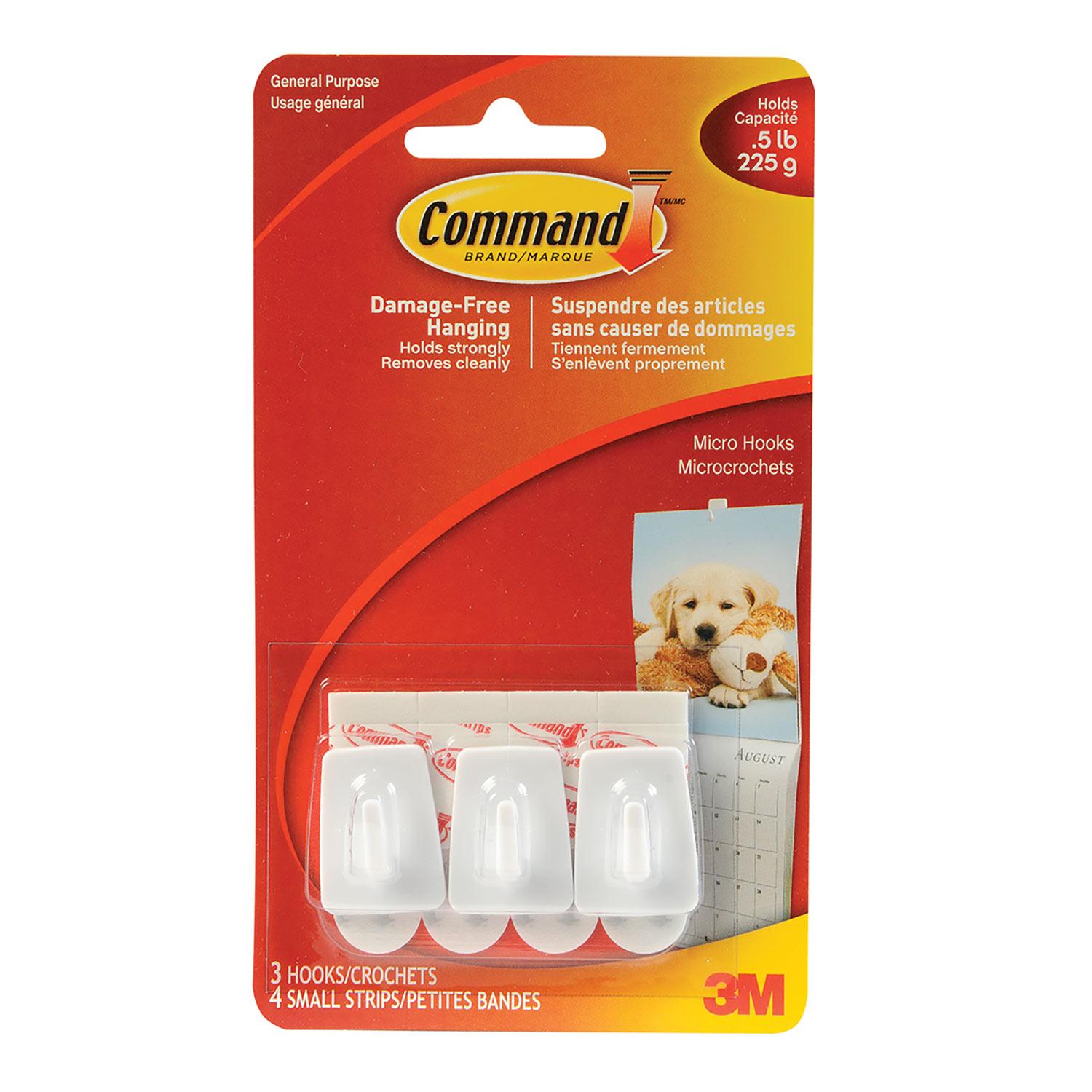 Crochets Command™ Micro, blanc