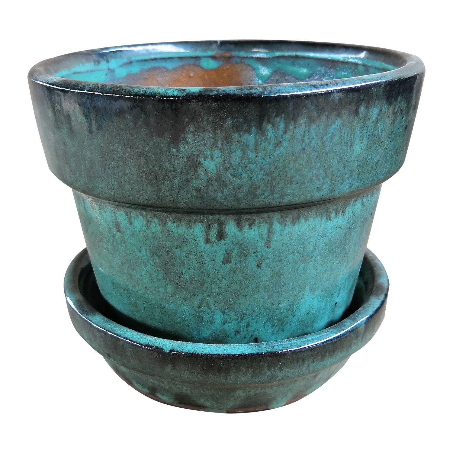 Classic Pot With Saucer 7"
