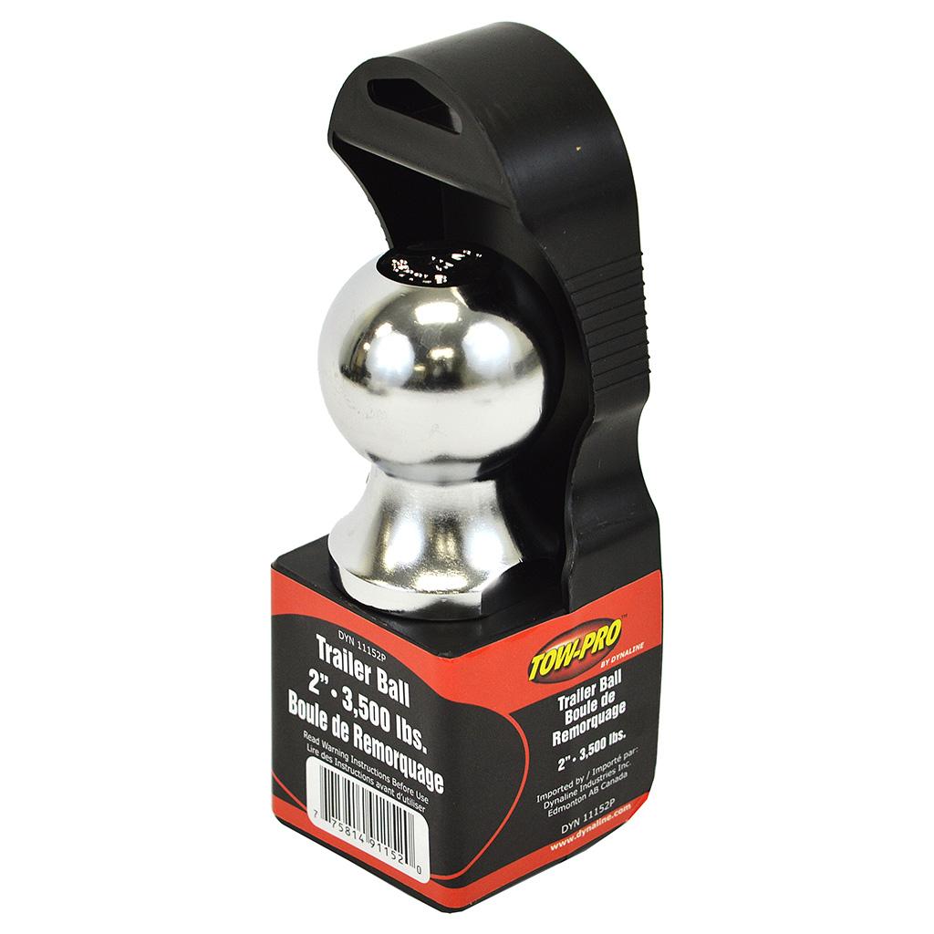 Boule de remorque 2 po, avec tige de 3/4 po
