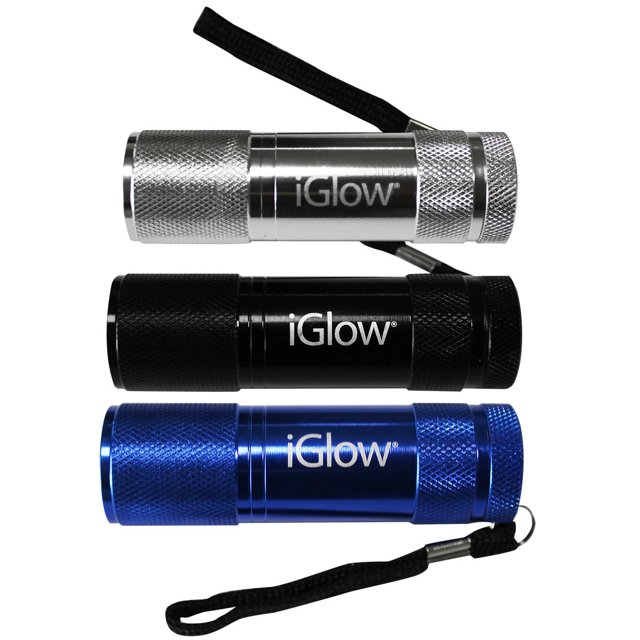 Lampe de poche en aluminium Cob Iglow, 6/paquet