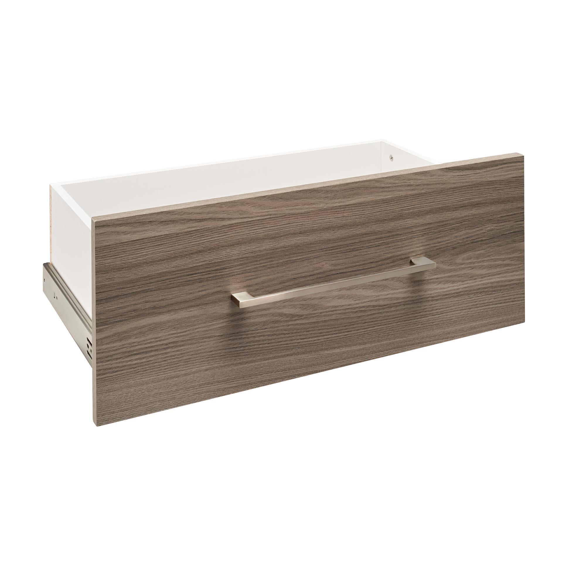 25" x 10" Suite Symphony Modern Drawer in Natural Gray