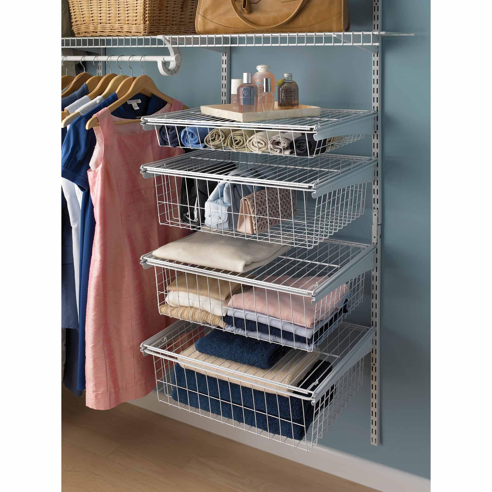 Shelftrack 4-drawer Wire Kit White