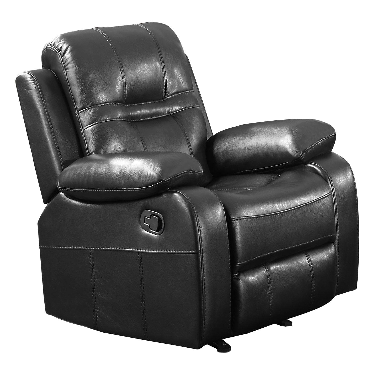 Napolean Black Rocker/Recliner