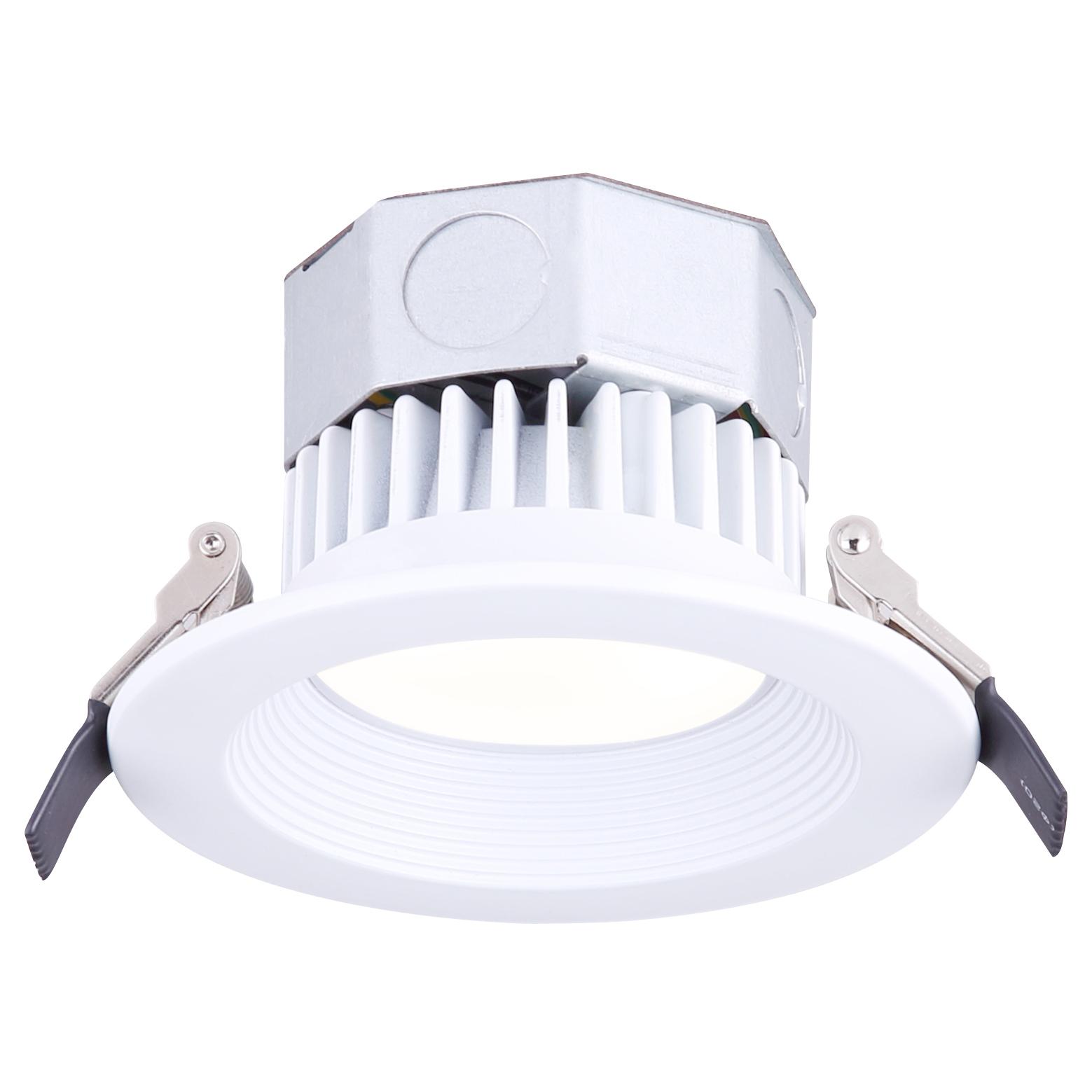 Plafonnier intensif encastré 4 po , blanc