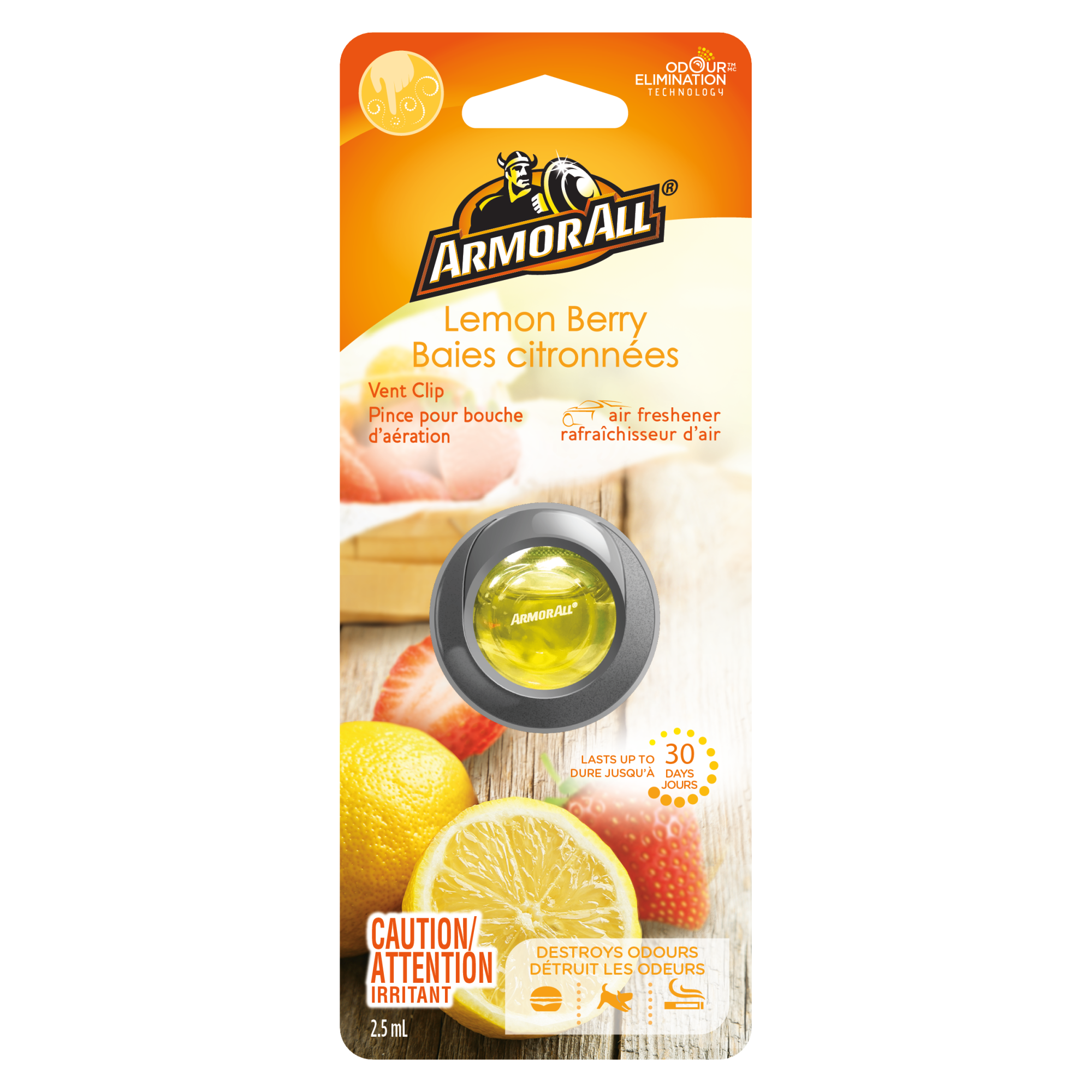 Armor All Lemon Berry Vent Clip - 2.5 ml