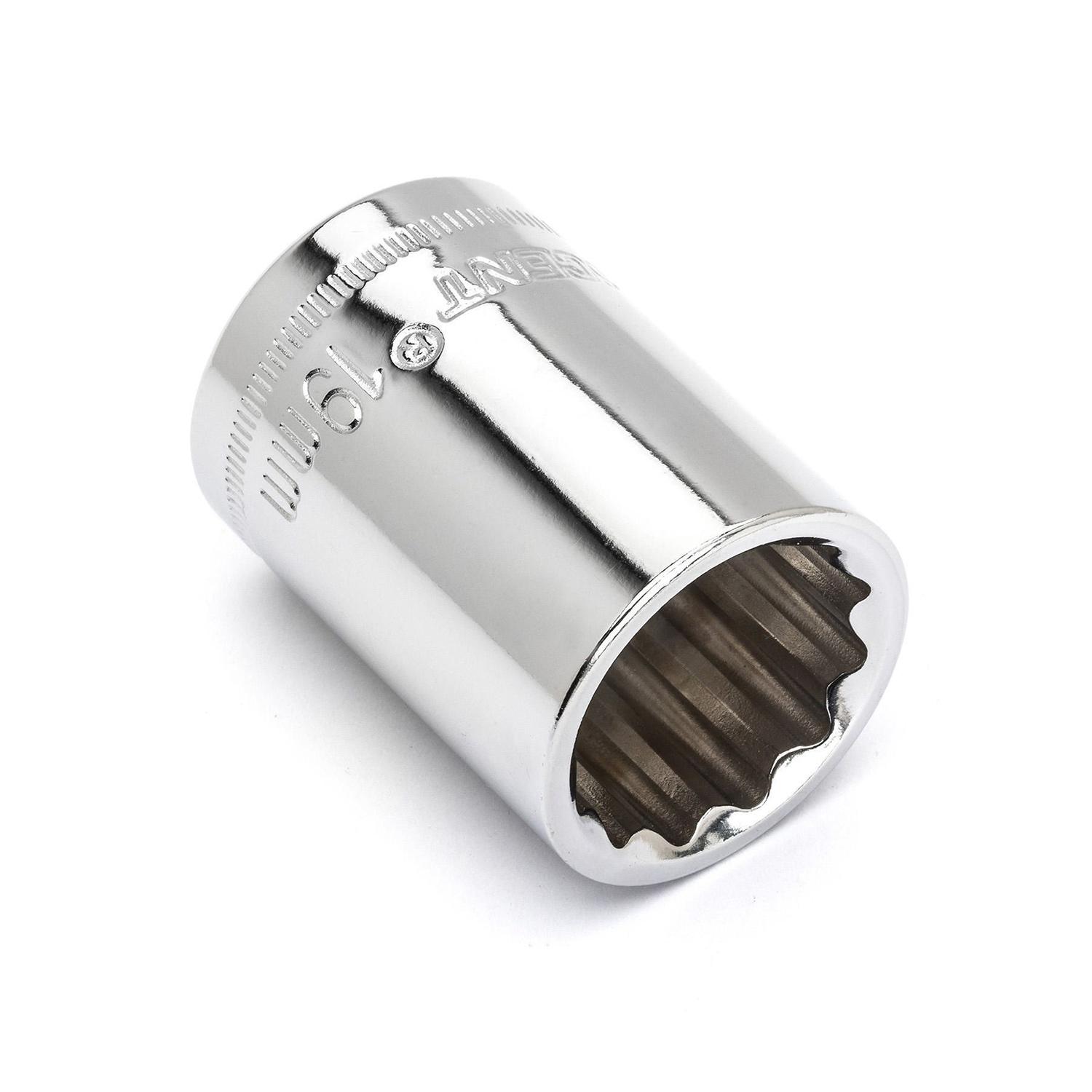 1/2 Inch Drive, 19 Mm Socket-12 Point