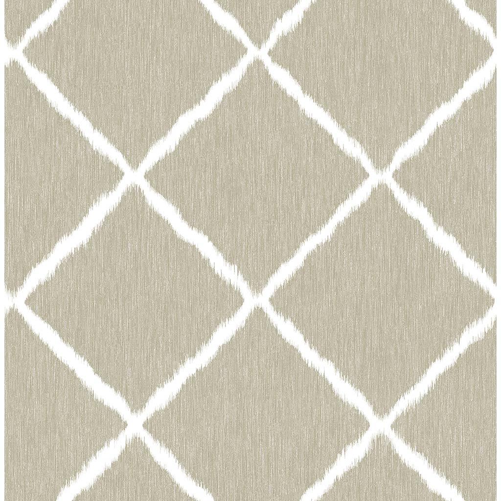 Paste The Wall Wallpaper Ikat Trellis Linen